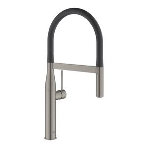 Baterie bucatarie Grohe Essence cu pipa flexibila ProfiSpray brushed hard graphite imagine