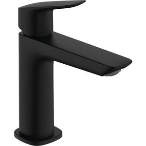 Baterie lavoar Hansgrohe Logis 110 ventil pop-up negru mat imagine