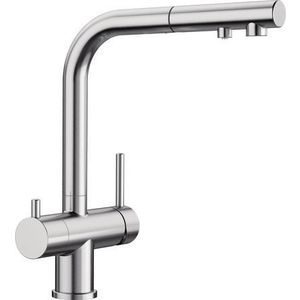 Baterie bucatarie Blanco Fontas-S II cu 3 cai dus extractibil inox imagine