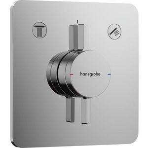 Baterie cada - dus Hansgrohe DuoTurn Q cu doua functii montaj incastrat necesita corp ingropat crom imagine