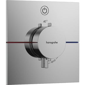 Baterie dus termostatata Hansgrohe ShowerSelect Comfort E On/Off cu montaj incastrat necesita corp ingropat crom imagine