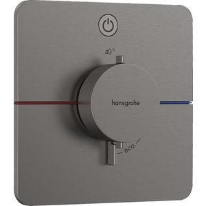 Baterie cada - dus termostatata Hansgrohe ShowerSelect cu montaj incastrat necesita corp ingropat negru periat imagine