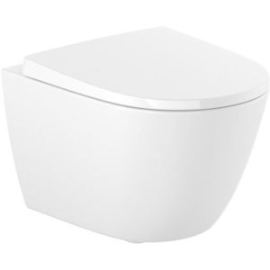 Vas WC suspendat Roca Ona Compact Rimless 48x36cm alb imagine