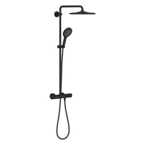 Coloana de dus Grohe Rainshower SmartActive 310 cu baterie termostatata phantom black imagine