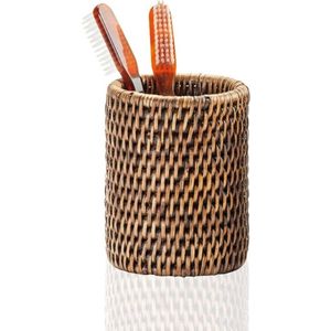 Pahar suport Decor Walther Basket BER 8cm rattan inchis imagine