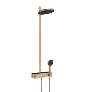 Coloana de dus Hansgrohe Pulsify S 260 2jet cu baterie termostatata ShowerTablet Select 400 bronz periat imagine