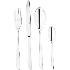 Set tacamuri Sambonet Leaf Solid Handle 24 piese inox imagine