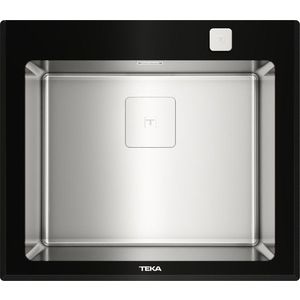 Chiuveta bucatarie Teka Premium RS15 1B 600x520mm inox + sticla neagra imagine