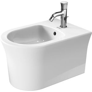 Bideu suspendat Duravit White Tulip 37x54cm ventil ceramic alb imagine