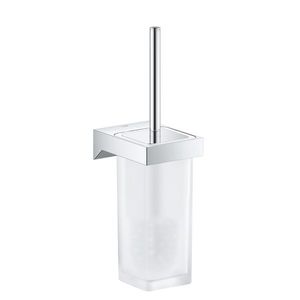 Perie wc cu suport de perete Grohe Selection Cube crom imagine