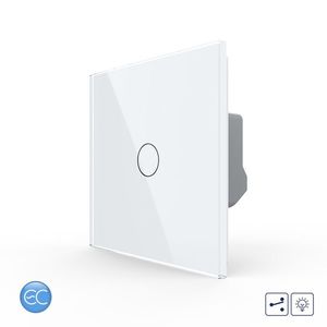 Intrerupator Simplu Cap Scara / Cruce cu Dimmer cu Touch LIVOLO din Sticla – Protocol ZigBee EC imagine