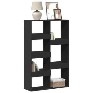 vidaXL Bibliotecă, negru, 100x33x155, 5 cm, lemn prelucrat imagine