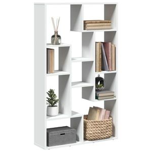 vidaXL Bibliotecă, alb, 72x20x120 cm, lemn prelucrat imagine