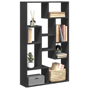 vidaXL Bibliotecă, negru, 72x20x120 cm, lemn prelucrat imagine