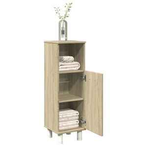 vidaXL Dulap de baie, stejar sonoma, 30, 5x30x95 cm, lemn prelucrat imagine