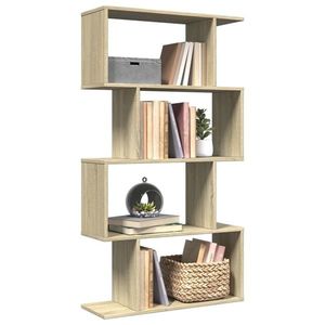 vidaXL Bibliotecă/separator 4 niveluri stejar sonoma 70x24x129cm lemn imagine