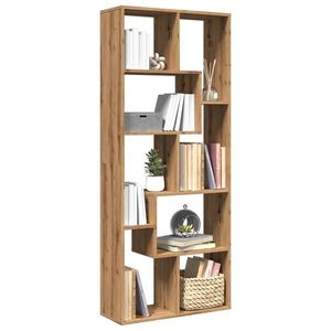 vidaXL Bibliotecă/separator cameră stejar artizanal 67x25x161, 5cm lemn imagine