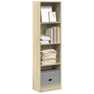 vidaXL Bibliotecă, stejar sonoma, 40x24x143 cm, lemn prelucrat imagine