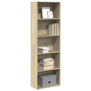 vidaXL Bibliotecă, stejar sonoma, 60x30x189 cm, lemn prelucrat imagine