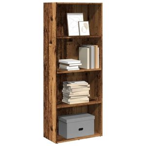 vidaXL Bibliotecă, lemn vechi, 60x30x152 cm, lemn prelucrat imagine