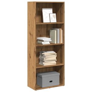 vidaXL Bibliotecă, stejar artizanal, 60x30x152 cm, lemn prelucrat imagine