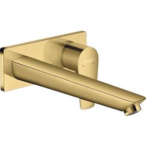 Baterie lavoar Hansgrohe Talis E cu pipa 225 mm montaj incastrat necesita corp ingropat gold optic lustruit imagine