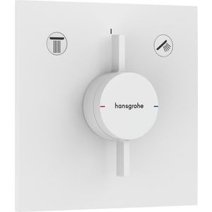 Baterie cada - dus Hansgrohe DuoTurn E cu doua functii montaj incastrat necesita corp ingropat alb mat imagine