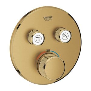 Baterie cada - dus termostatata Grohe Grohtherm SmartControl Round montaj incastrat necesita corp ingropat brushed cool sunrise imagine