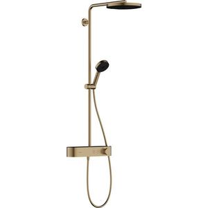 Coloana de dus Hansgrohe Pulsify S 260 1jet EcoSmart cu baterie termostatata ShowerTablet Select 400 bronz periat imagine