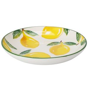 Farfurie adanca Summer Lemon din ceramica 21 cm imagine