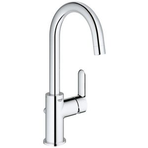 Baterie lavoar Grohe Bauedge cu pipa pivotanta si ventil pop-up, marime L imagine