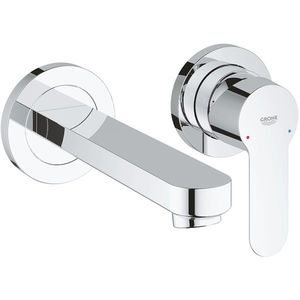 Baterie lavoar incastrata Grohe BauEdge, pipa 17 cm, crom imagine