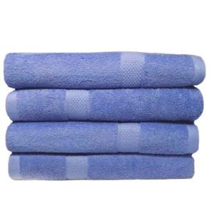 Set 4 prosoape de baie, bumbac 100%, 70x140 cm, 450 gr/mp, bleu inchis imagine