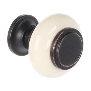 Buton pentru mobila Riex XR22, finisaj maro patinat, D: 31 mm imagine