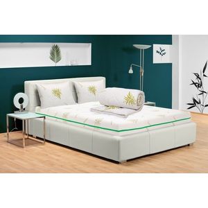 Pachet saltea Bedora Confort Relax Aloe Vera 140 x 200 cm + pilota + perne, spuma memory imagine