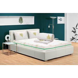 Pachet saltea Bedora Confort Relax Aloe Vera 160 x 200 cm + pilota + perne, spuma memory imagine