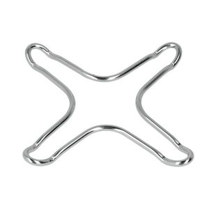 Accesoriu cromat pentru ochi aragaz, Metaltex, 10 x 10 cm, inox imagine