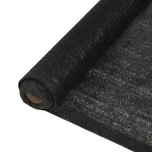 vidaXL Plasă pentru intimitate, negru, 1 x 50 m, HDPE, 150 g/m² imagine