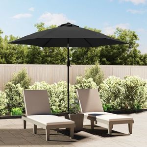 vidaXL Umbrelă de soare de exterior, stâlp din metal, 300 cm, antracit imagine