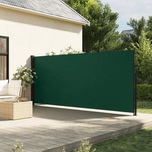 vidaXL Copertina laterală retractabilă, verde închis, 180x500 cm imagine