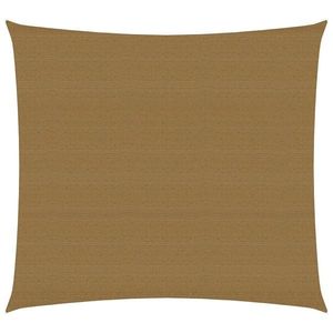 vidaXL Pânză parasolar, gri taupe, 6x6 m, HDPE, 160 g/m² imagine