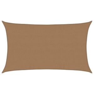 vidaXL Pânză parasolar, gri taupe, 5x8 m , HDPE, 160 g/m² imagine