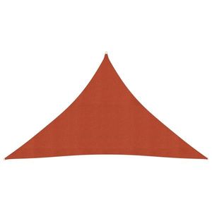 vidaXL Pânză parasolar, cărămiziu, 2, 5x2, 5x3, 5 m, HDPE, 160 g/m² imagine