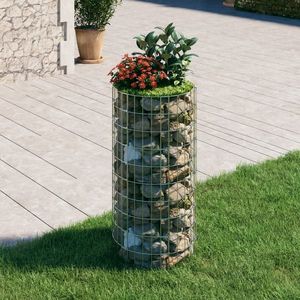 vidaXL Stâlp de gabion, Ø50x100 cm, oțel galvanizat, circular imagine