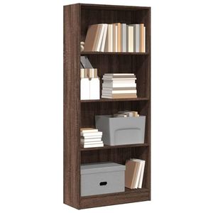 vidaXL Bibliotecă, stejar maro, 60x24x143 cm, lemn prelucrat imagine