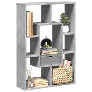 vidaXL Bibliotecă, gri beton, 63x20x90 cm, lemn prelucrat imagine