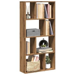 vidaXL Bibliotecă, stejar artizanal, 60x20x120 cm, lemn prelucrat imagine