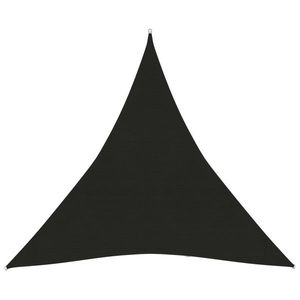 vidaXL Pânză parasolar, negru, 3, 6 x 3, 6 m, HDPE, 160 g/m² imagine