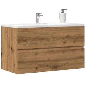 vidaXL Dulap pentru baie stejar artizanal 80x38, 5x45 cm lemn prelucrat imagine