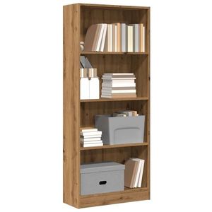 vidaXL Bibliotecă, stejar artizanal, 60x24x143 cm, lemn prelucrat imagine